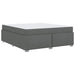 Cadru de pat Gri închis 180 x 200 cm țesătură - WALTI WALTI