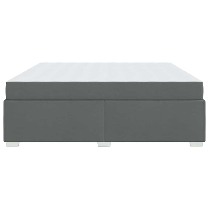 Cadru de pat Gri închis 200 x 200 cm țesătură - WALTI WALTI