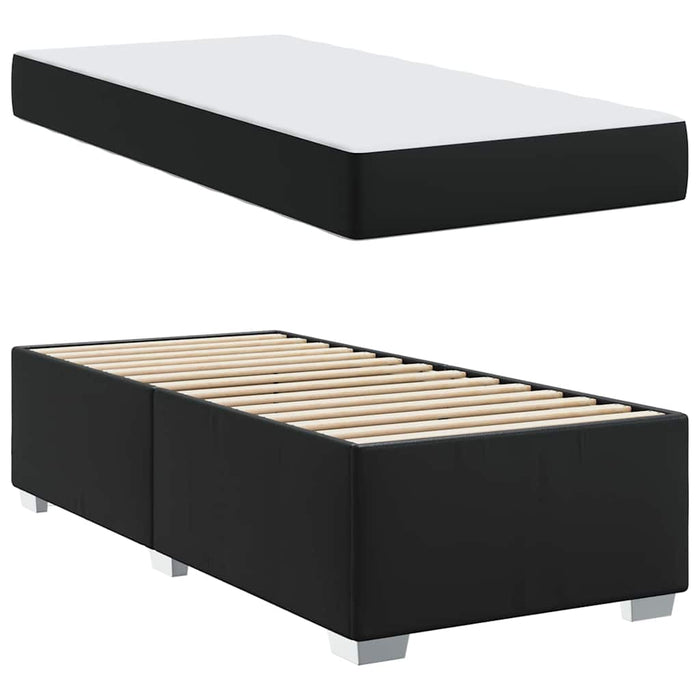 Cadru de pat Negru 90 x 190 cm Piele artificială - WALTI WALTI