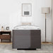Cadru de pat Gri 90 x 190 cm Piele artificială - WALTI WALTI