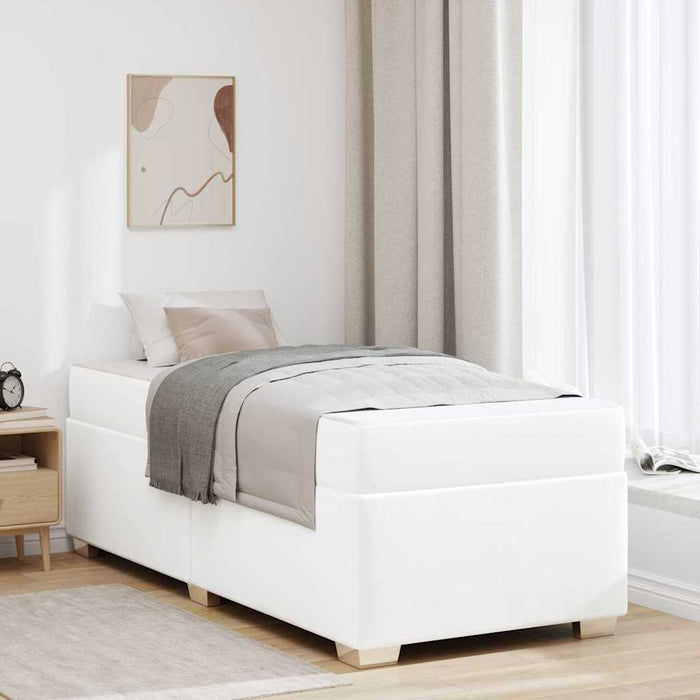 Cadru de pat Alb 90 x 200 cm Piele artificială - WALTI WALTI