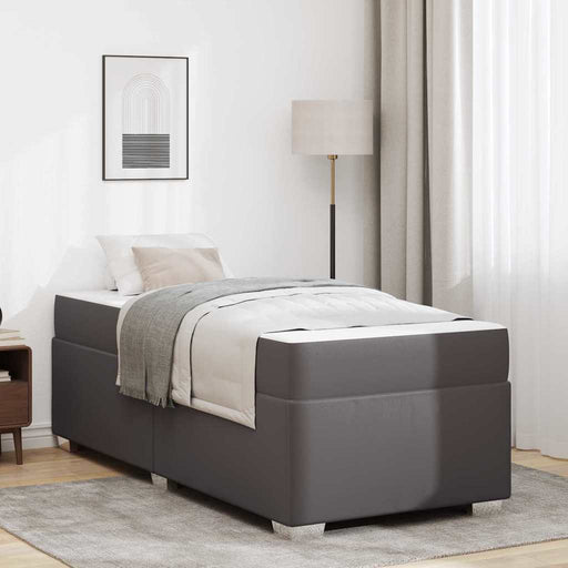 Cadru de pat Gri 90 x 200 cm Piele artificială - WALTI WALTI