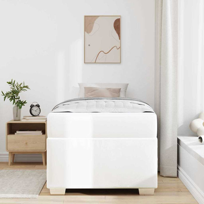 Cadru de pat Alb 100 x 200 cm Piele artificială - WALTI WALTI