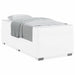 Cadru de pat Alb 100 x 200 cm Piele artificială - WALTI WALTI