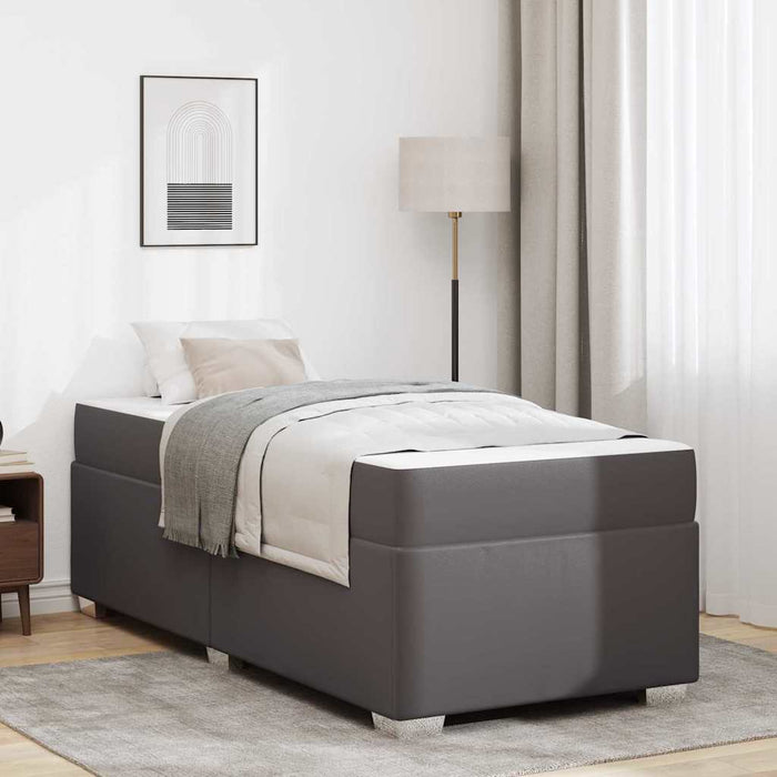 Cadru de pat Gri 100 x 200 cm Piele artificială - WALTI WALTI