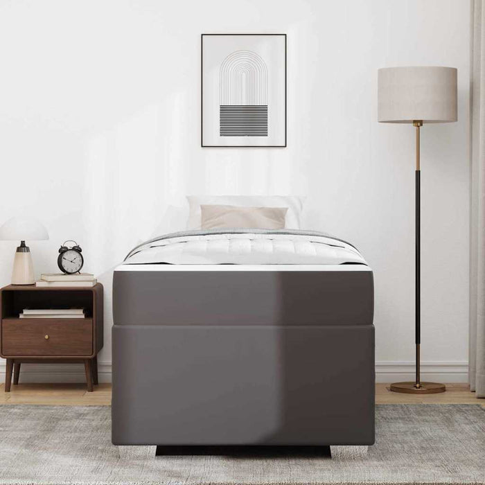 Cadru de pat Gri 100 x 200 cm Piele artificială - WALTI WALTI