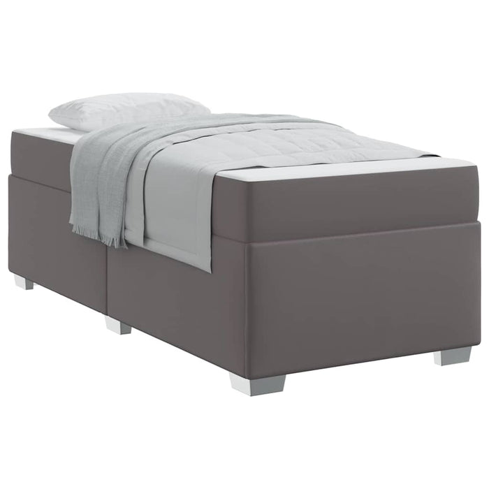 Cadru de pat Gri 100 x 200 cm Piele artificială - WALTI WALTI