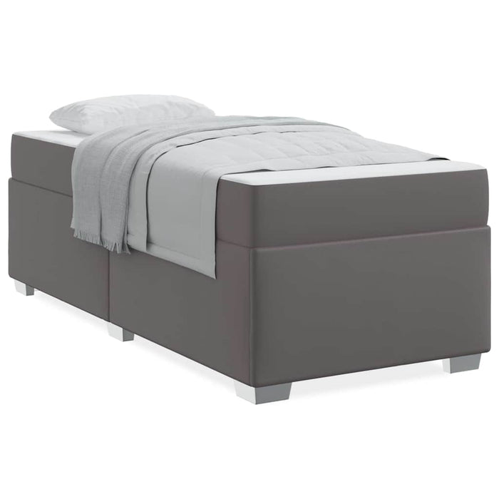 Cadru de pat Gri 100 x 200 cm Piele artificială - WALTI WALTI