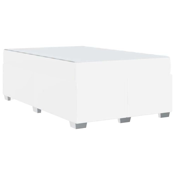 Cadru de pat Alb 120 x 190 cm Piele artificială - WALTI WALTI