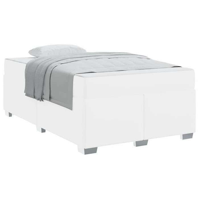 Cadru de pat Alb 120 x 190 cm Piele artificială - WALTI WALTI