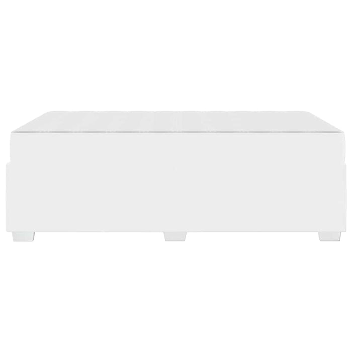 Cadru de pat Alb 120 x 190 cm Piele artificială - WALTI WALTI