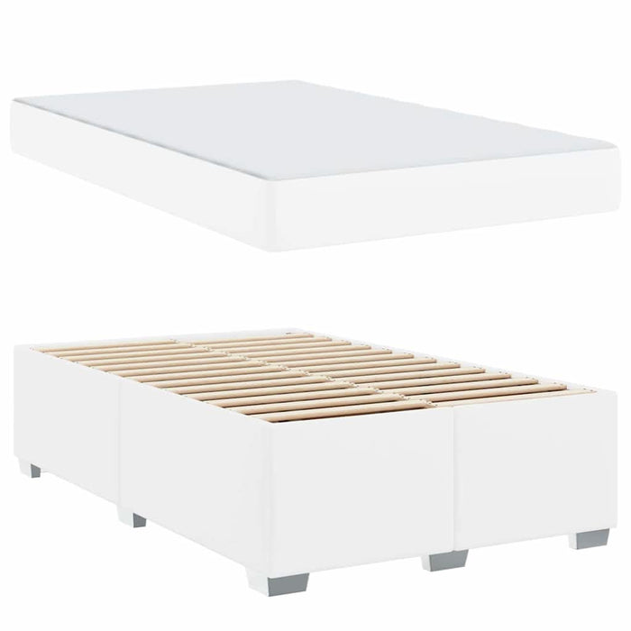 Cadru de pat Alb 120 x 200 cm Piele artificială - WALTI WALTI