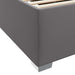 Cadru de pat Gri 120 x 200 cm Piele artificială - WALTI WALTI