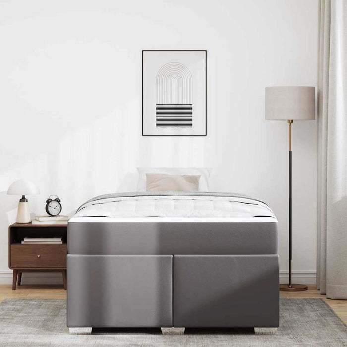 Cadru de pat Gri 120 x 200 cm Piele artificială - WALTI WALTI
