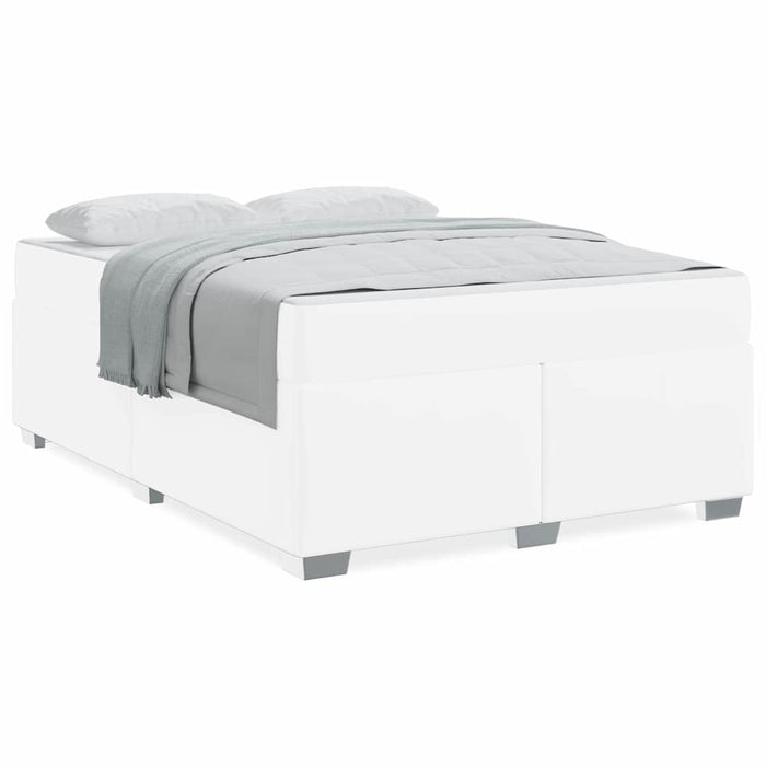 Cadru de pat Alb 140 x 200 cm Piele artificială - WALTI WALTI