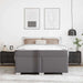 Cadru de pat Gri 140 x 200 cm Piele artificială - WALTI WALTI