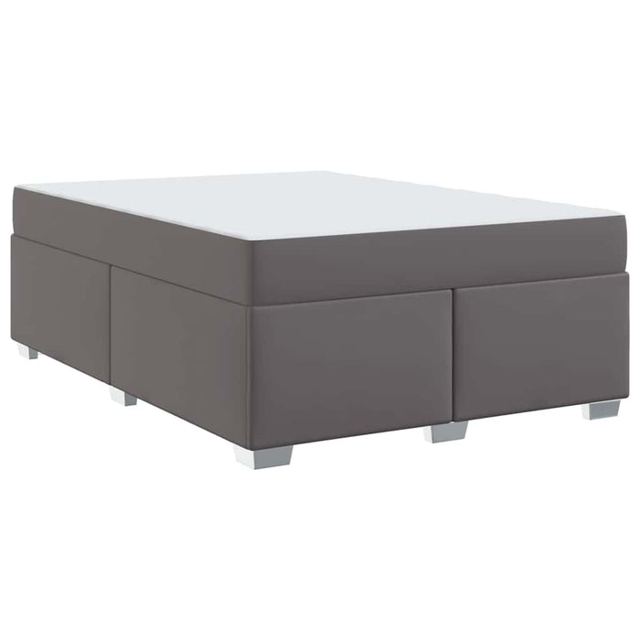 Cadru de pat Gri 140 x 200 cm Piele artificială - WALTI WALTI