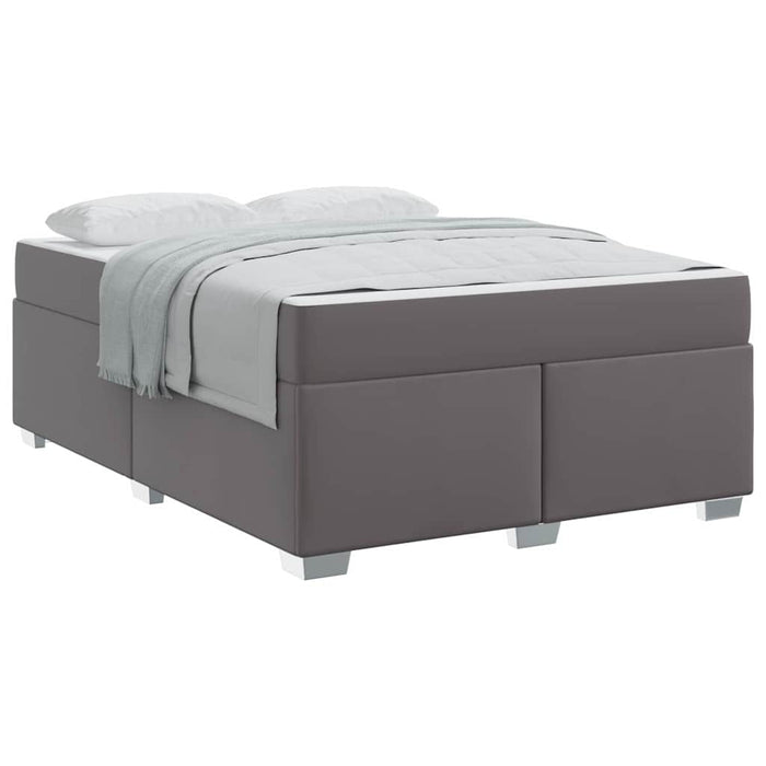 Cadru de pat Gri 140 x 200 cm Piele artificială - WALTI WALTI