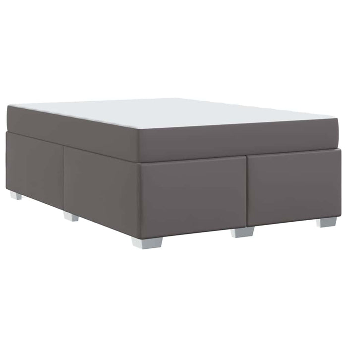 Cadru de pat Gri 160 x 200 cm Piele artificială - WALTI WALTI