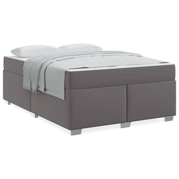 Cadru de pat Gri 160 x 200 cm Piele artificială - WALTI WALTI