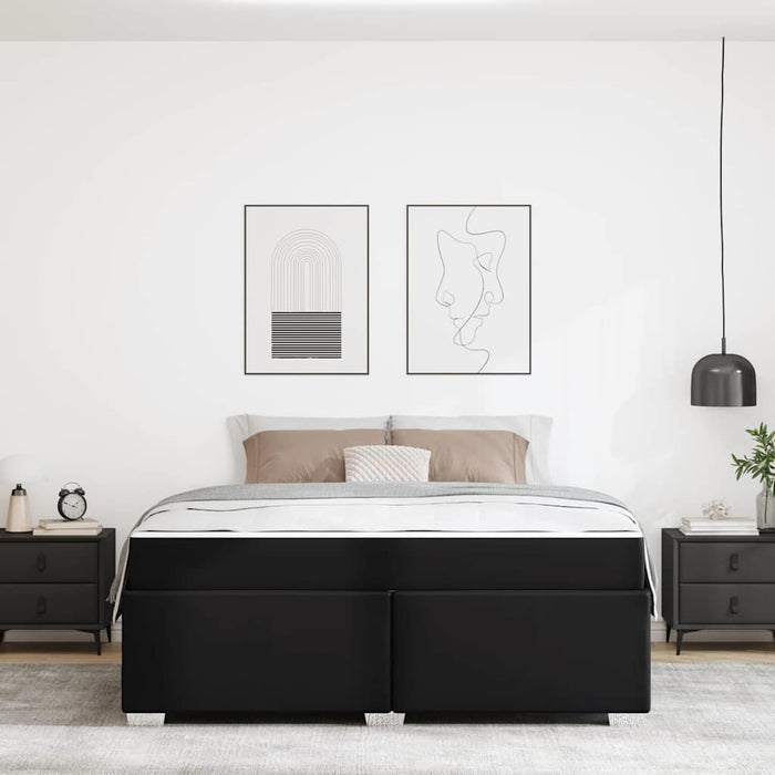 Cadru de pat Negru 180 x 200 cm Piele artificială - WALTI WALTI