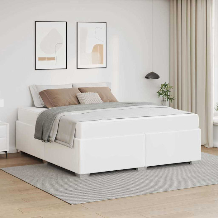Cadru de pat Alb 180 x 200 cm Piele artificială - WALTI WALTI