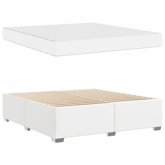 Cadru de pat Alb 180 x 200 cm Piele artificială - WALTI WALTI