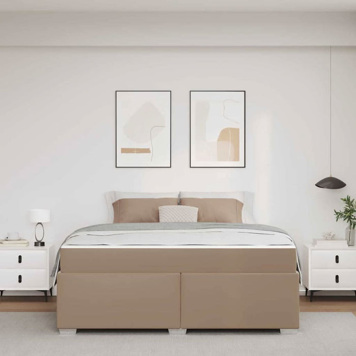 Cadru de pat Cappuccino 180 x 200 cm Piele artificială - WALTI WALTI
