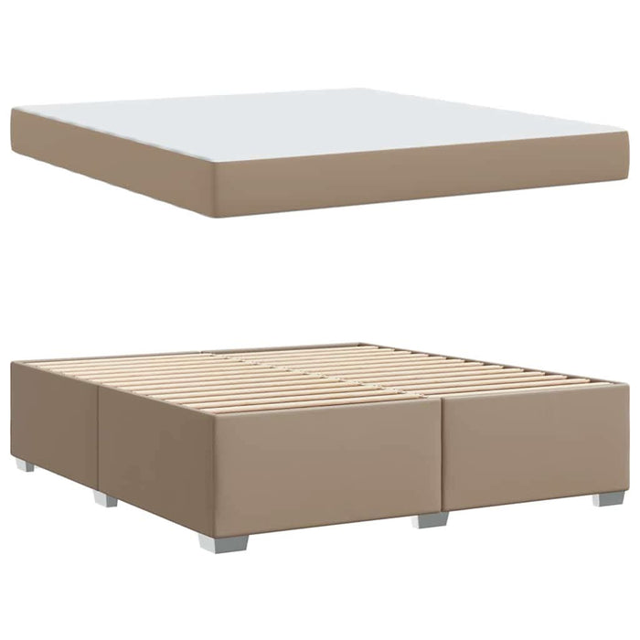 Cadru de pat Cappuccino 180 x 200 cm Piele artificială - WALTI WALTI