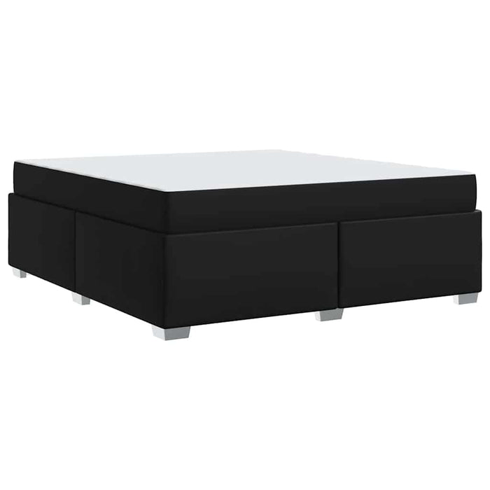 Cadru de pat Negru 200 x 200 cm Piele artificială - WALTI WALTI