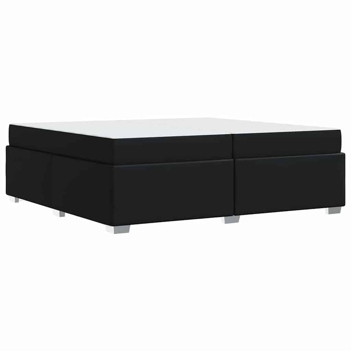 Cadru de pat Negru 200 x 200 cm Piele artificială - WALTI WALTI