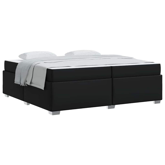 Cadru de pat Negru 200 x 200 cm Piele artificială - WALTI WALTI