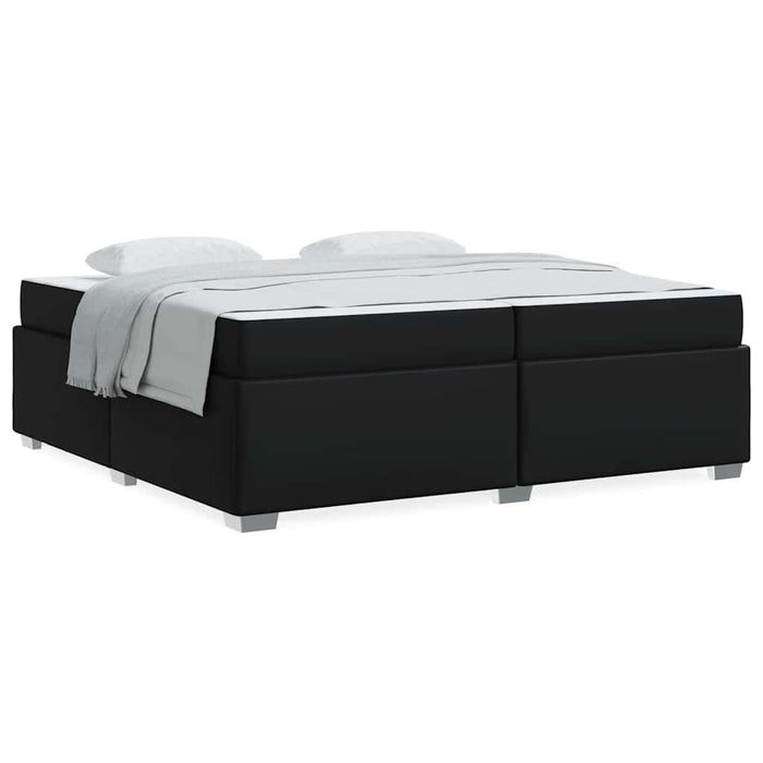 Cadru de pat Negru 200 x 200 cm Piele artificială - WALTI WALTI