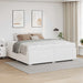 Cadru de pat Alb 200 x 200 cm Piele artificială - WALTI WALTI