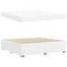 Cadru de pat Alb 200 x 200 cm Piele artificială - WALTI WALTI
