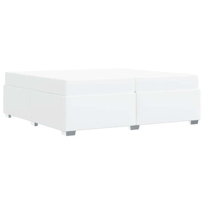 Cadru de pat Alb 200 x 200 cm Piele artificială - WALTI WALTI