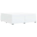 Cadru de pat Alb 200 x 200 cm Piele artificială - WALTI WALTI