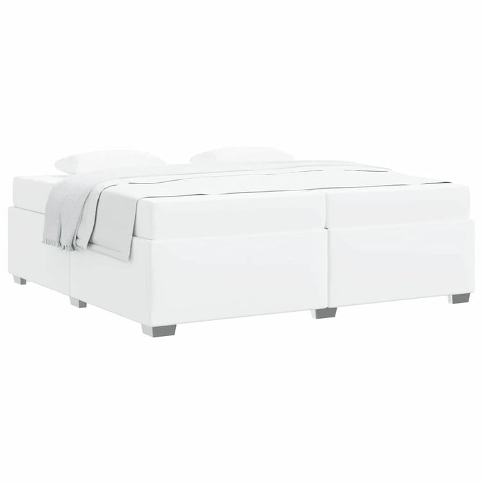 Cadru de pat Alb 200 x 200 cm Piele artificială - WALTI WALTI