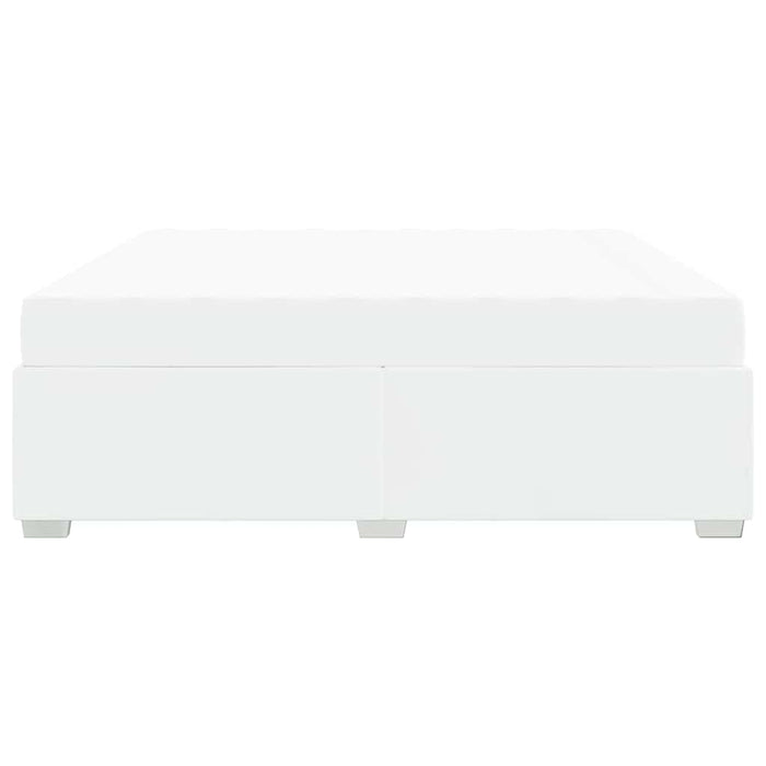 Cadru de pat Alb 200 x 200 cm Piele artificială - WALTI WALTI