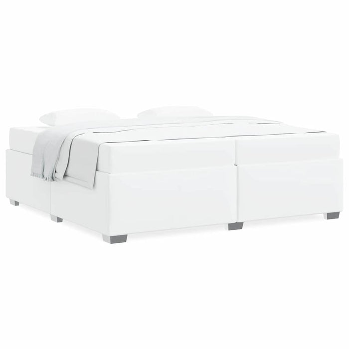 Cadru de pat Alb 200 x 200 cm Piele artificială - WALTI WALTI
