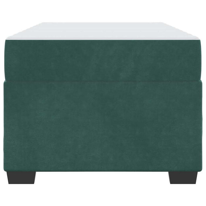 Cadru de pat cu saltea Verde închis 90 x 190 cm Catifea - WALTI WALTI