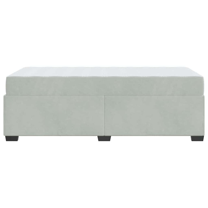 Cadru de pat cu saltea Gri deschis 90 x 200 cm Catifea - WALTI WALTI
