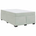 Cadru de pat cu saltea Gri deschis 120 x 190 cm Catifea - WALTI WALTI