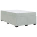 Cadru de pat cu saltea Gri deschis 120 x 190 cm Catifea - WALTI WALTI