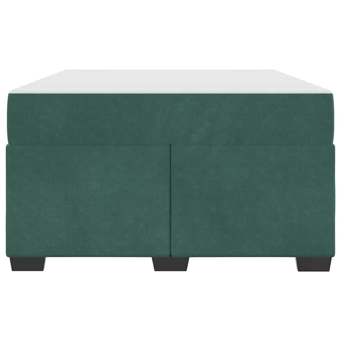 Cadru de pat cu saltea Verde închis 120 x 190 cm Catifea - WALTI WALTI