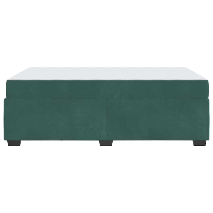 Cadru de pat cu saltea Verde închis 120 x 190 cm Catifea - WALTI WALTI