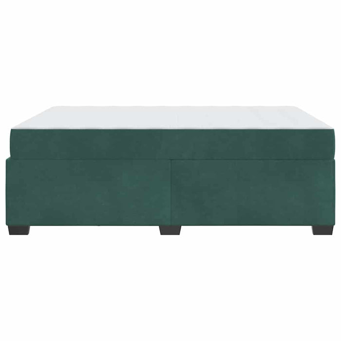 Cadru de pat cu saltea Verde închis 160 x 200 cm Catifea - WALTI WALTI