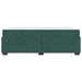 Cadru de pat cu saltea Verde închis 200 x 200 cm Catifea - WALTI WALTI