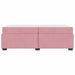 Cadru de pat cu saltea Roz 200 x 200 cm Catifea - WALTI WALTI