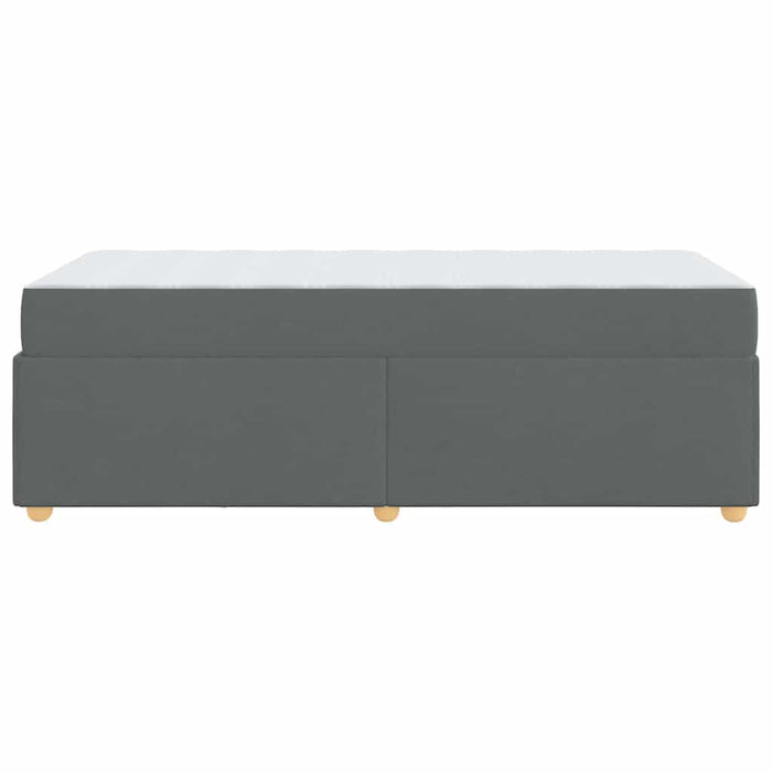 Cadru de pat cu saltea Gri închis 80 x 200 cm Poliester - WALTI WALTI